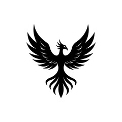 Phoenix Mascot Rising Up Symbol of Renewal Success and Business Growth On white Background Vector illustration