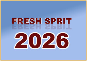 A  attractive and beautiful new yeard card with bold lettering and gradient background.