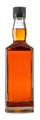 whiskey bottle isolated on white background.