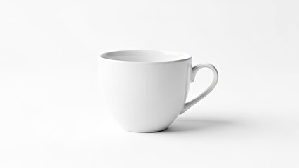 White Ceramic Coffee Cup on White Background Minimalist Product Display Mockup.jpg