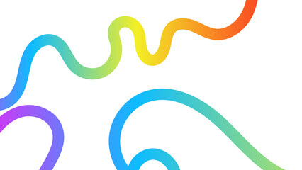 Abstract Background with Color Gradient Line Shapes. Abstract Wavy Ribbons