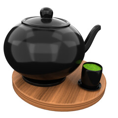 Kyusu 3D Illustration