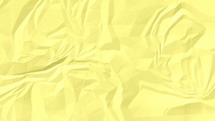 Yellow Colorful Vintage Recycled Paper Texture. Retro Craft Wrinkled Page with Soft Creases and Grunge Style for Eco‑Friendly Design, Print, and Minimal Backgrounds.	
