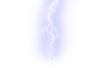 An electric lightning bolt strikes 
