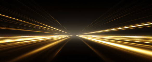 Golden light line background 