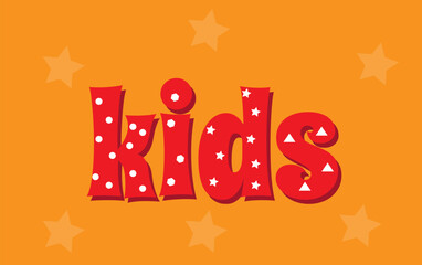 children's background, colored letters,
