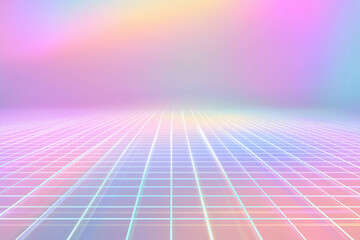 Futuristic pastel gradient grid background &mdash; smooth glow abstract UI wallpaper
