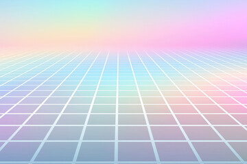 Futuristic pastel gradient grid background &mdash; smooth glow abstract UI wallpaper