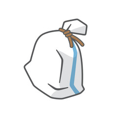 防災用土嚢のシンプルなベクターイラスト