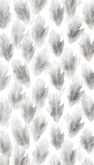 Fototapeta premium Serene watercolor leaves evoke a minimalist design perfect for sustainable backgrounds and calming visuals