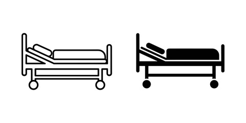 Two hospital beds side by side