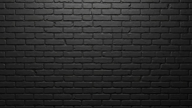 black brick wall texture as background or wallpaper for inserting text