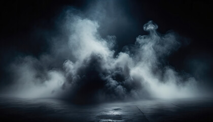 Captivating, atmospheric smoke swirling in shadows. Ideal for mysterious book covers, eerie film posters, or haunting background wallpapers.