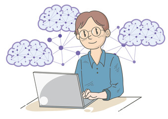 人工知能を使いこなす男性2