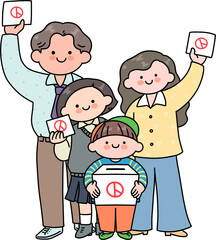 a voting-encouraging family