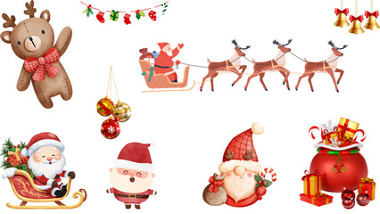 Santa’s Holiday Spirit Icon Set