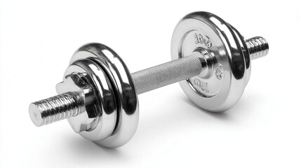 Fototapeta premium Gym dumbbell isolated on white background