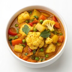 Indian Mixed Vegetable Curry with Cauliflower and Spices