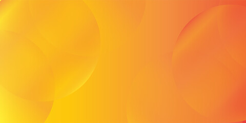 Abstract orange background with circles. Vector illustration
