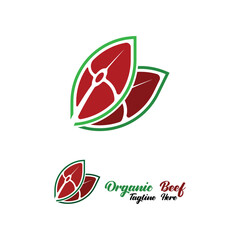 fresh meat logo vector design. Meat store emblems logo