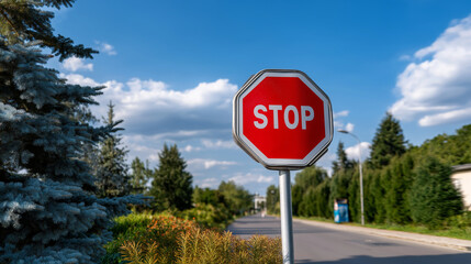 No entry prohibition sign, access restriction notice, universal stop symbol, clear regulatory warning, with copy space