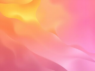Obraz premium Vibrant abstract background with soft pink, orange, and yellow hues, gradient waves
