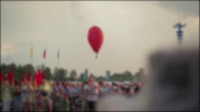 Two Musicians Perform Live At Outdoor City Concert.