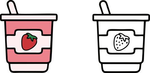 Soft Drink Cup Icon Set
