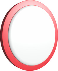 red round frame