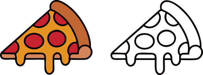 Pizza Slice Fast Food Icon

