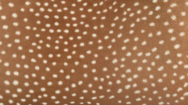 Fur of a white tailed deer, spots clearly visible. Ideal for nature themed designs, hunting publications, wildlife articles, and outdoor products.