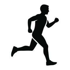 Running Man Silhouette iconic style