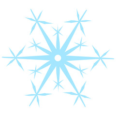 Vector illustration of snowflake. Snowflake symbols. Snowflake icons set. Best for winter season theme.