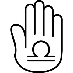 Obraz premium Libra Zodiac Hand Icon