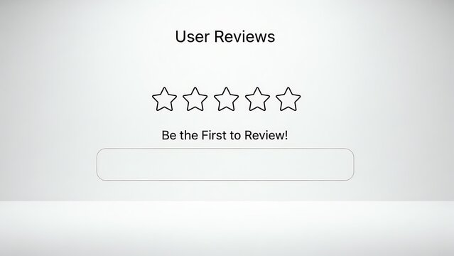 Be the First to Review - 5 Star Rating Interface