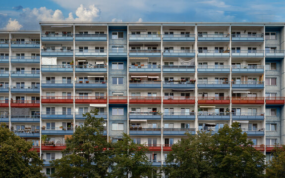 Das "Sewanviertel" in Berlin-Friedrichsfelde war eine der ersten sozialistischen "Gro&szlig;wohnsiedlungen" in Ost-Berlin