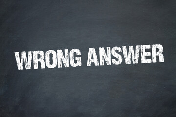 Obraz premium Wrong Answer 
