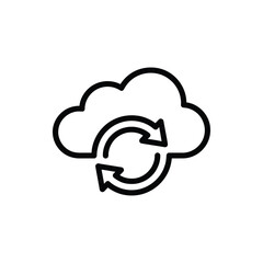 Cloud Data Sync Icon