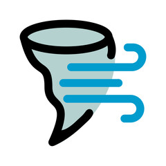 Fototapeta premium Tornado with swirling wind