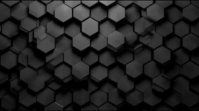 AI-generated seamless looping animated of hexagon geometric pattern with subtle pulsing motion. Clean structure and modern tech-inspired style. 
