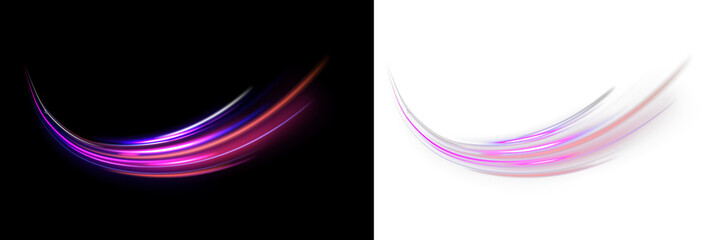 Line swirl color road streak motion fast city highway.
