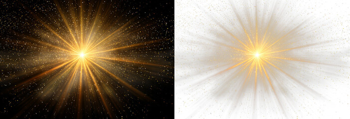 Glow beam flash star light cosmic radiant energy.
