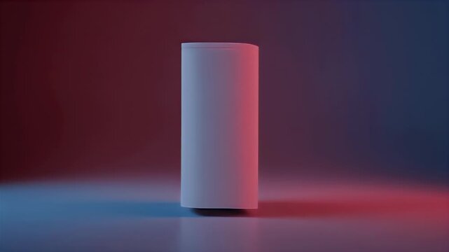 Abstract rendering of a white rectangular box
