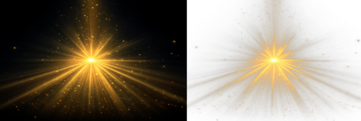 Glow star flash beam light radiant cosmic sparkle.
