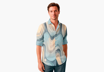 Rolled Sleeve Shirt Mockup