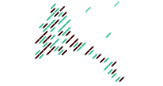Futuristic Sliding Stripes Eritrea Silhouette Animation