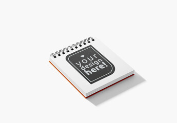 Spiral Bound Notepad Mockup