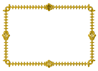 gold frame with a border
