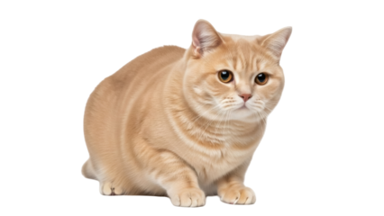 Isolated tabby cat pet feline companion animal, golden-eyed British shorthair, domestic cat