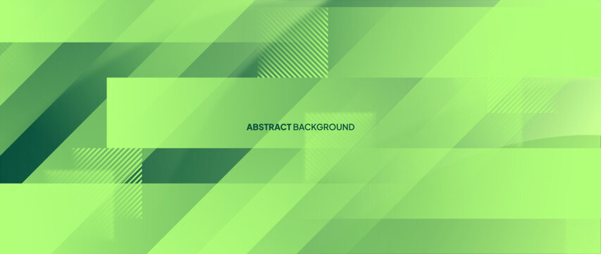 Abstract green background with neatly arranged beveled patterns forms a futuristic design of geometric shapes. Vector illustration.